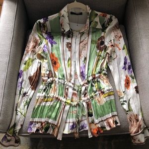 Floral Silk Roberto Cavalli Top